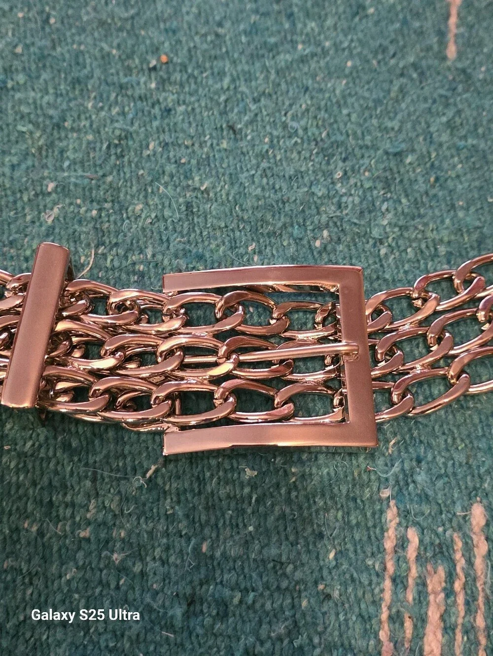 Vintage Y2K Silver Chain Belt Add a touch of 2000s Grunge Glam EUC